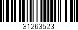 Código de barras (EAN, GTIN, SKU, ISBN): '31263523'