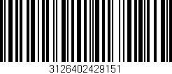 Código de barras (EAN, GTIN, SKU, ISBN): '3126402429151'