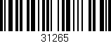 Código de barras (EAN, GTIN, SKU, ISBN): '31265'