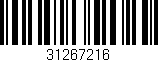 Código de barras (EAN, GTIN, SKU, ISBN): '31267216'