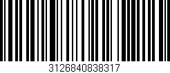 Código de barras (EAN, GTIN, SKU, ISBN): '3126840838317'