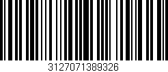 Código de barras (EAN, GTIN, SKU, ISBN): '3127071389326'