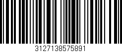 Código de barras (EAN, GTIN, SKU, ISBN): '3127138575891'