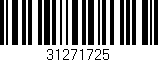 Código de barras (EAN, GTIN, SKU, ISBN): '31271725'
