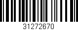 Código de barras (EAN, GTIN, SKU, ISBN): '31272670'