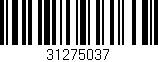 Código de barras (EAN, GTIN, SKU, ISBN): '31275037'