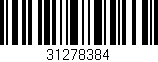 Código de barras (EAN, GTIN, SKU, ISBN): '31278384'