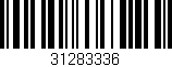 Código de barras (EAN, GTIN, SKU, ISBN): '31283336'