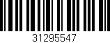 Código de barras (EAN, GTIN, SKU, ISBN): '31295547'