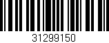 Código de barras (EAN, GTIN, SKU, ISBN): '31299150'