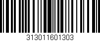 Código de barras (EAN, GTIN, SKU, ISBN): '313011601303'