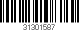 Código de barras (EAN, GTIN, SKU, ISBN): '31301587'