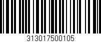 Código de barras (EAN, GTIN, SKU, ISBN): '313017500105'
