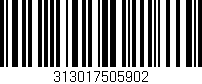 Código de barras (EAN, GTIN, SKU, ISBN): '313017505902'