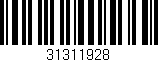 Código de barras (EAN, GTIN, SKU, ISBN): '31311928'