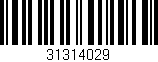 Código de barras (EAN, GTIN, SKU, ISBN): '31314029'