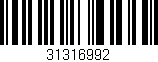 Código de barras (EAN, GTIN, SKU, ISBN): '31316992'