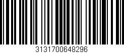 Código de barras (EAN, GTIN, SKU, ISBN): '3131700648296'
