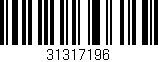 Código de barras (EAN, GTIN, SKU, ISBN): '31317196'