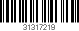 Código de barras (EAN, GTIN, SKU, ISBN): '31317219'