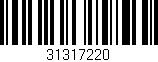 Código de barras (EAN, GTIN, SKU, ISBN): '31317220'