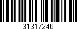 Código de barras (EAN, GTIN, SKU, ISBN): '31317246'