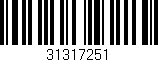 Código de barras (EAN, GTIN, SKU, ISBN): '31317251'