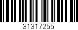 Código de barras (EAN, GTIN, SKU, ISBN): '31317255'