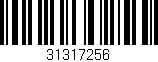 Código de barras (EAN, GTIN, SKU, ISBN): '31317256'