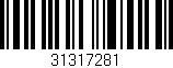 Código de barras (EAN, GTIN, SKU, ISBN): '31317281'