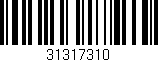 Código de barras (EAN, GTIN, SKU, ISBN): '31317310'
