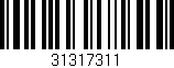 Código de barras (EAN, GTIN, SKU, ISBN): '31317311'