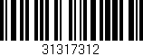 Código de barras (EAN, GTIN, SKU, ISBN): '31317312'