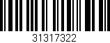 Código de barras (EAN, GTIN, SKU, ISBN): '31317322'