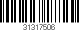Código de barras (EAN, GTIN, SKU, ISBN): '31317506'