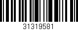 Código de barras (EAN, GTIN, SKU, ISBN): '31319581'