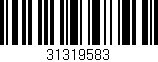 Código de barras (EAN, GTIN, SKU, ISBN): '31319583'
