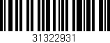 Código de barras (EAN, GTIN, SKU, ISBN): '31322931'