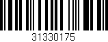 Código de barras (EAN, GTIN, SKU, ISBN): '31330175'
