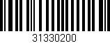 Código de barras (EAN, GTIN, SKU, ISBN): '31330200'