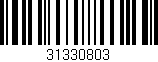 Código de barras (EAN, GTIN, SKU, ISBN): '31330803'