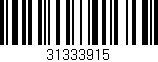 Código de barras (EAN, GTIN, SKU, ISBN): '31333915'