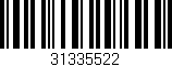 Código de barras (EAN, GTIN, SKU, ISBN): '31335522'
