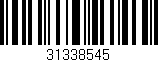 Código de barras (EAN, GTIN, SKU, ISBN): '31338545'