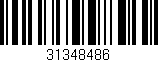 Código de barras (EAN, GTIN, SKU, ISBN): '31348486'