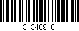 Código de barras (EAN, GTIN, SKU, ISBN): '31348910'