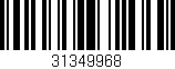 Código de barras (EAN, GTIN, SKU, ISBN): '31349968'