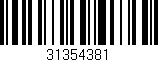 Código de barras (EAN, GTIN, SKU, ISBN): '31354381'