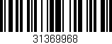 Código de barras (EAN, GTIN, SKU, ISBN): '31369968'