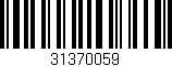 Código de barras (EAN, GTIN, SKU, ISBN): '31370059'